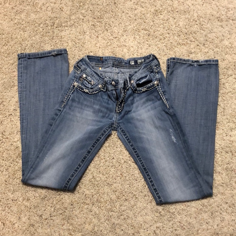 Boot cut Miss Me blue jeans